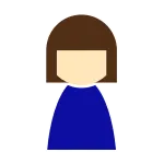 Female General Blue SVG Icon
